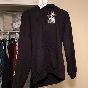 Riot Society Black Graphic Design Hoodie